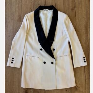 ★NWOT Japanese Brand Unsqueoky  Tuxedo Style Jacket Ivory★